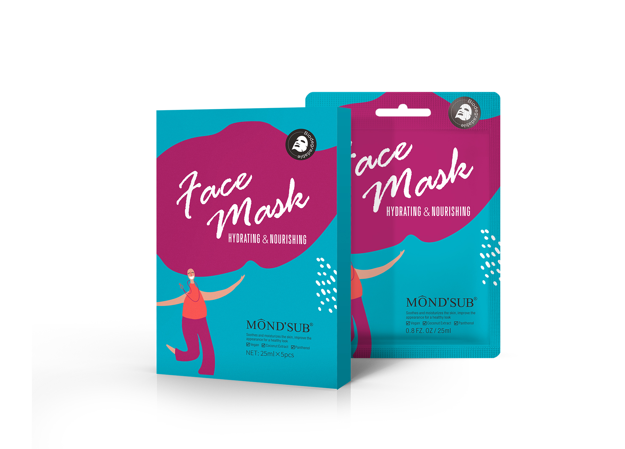 環(huán)保面膜盒子修圖-保濕款